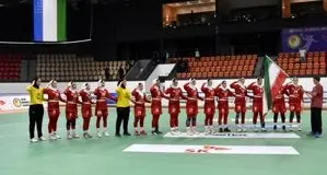 ششمی دختران هندبالیست ایران مقابل هند