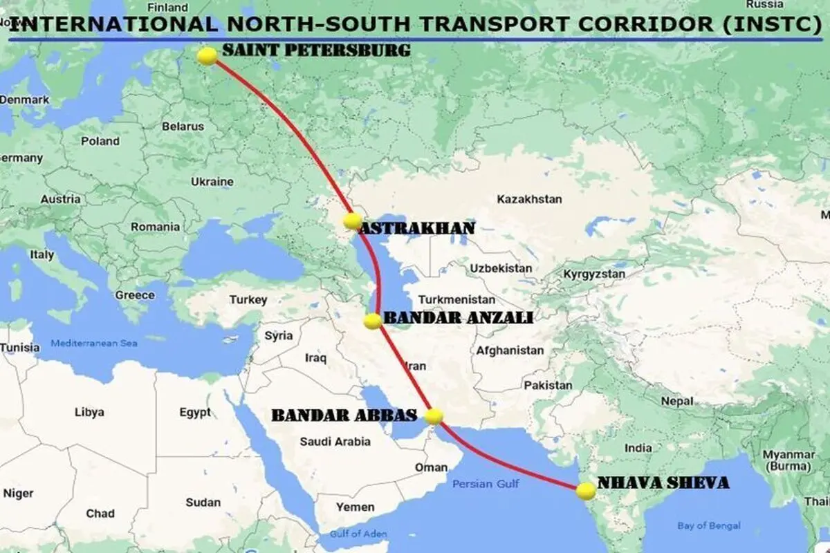 إیران تحقق رقما قیاسیا جدیدا فی ترانزیت الحاویات عن طریق ممر "شمال – جنوب"