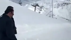 علی دایی در پیست اسکی !