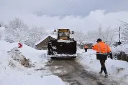 مسدود شدن ۳۸۰ محور روستایی کشور در پی بارش برف


