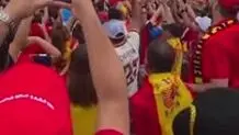 جشن اسپانیایی ها پس از برد اتریش+ویدئو