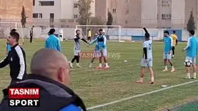 روزبه چشمی پا به توپ شد + ویدیو