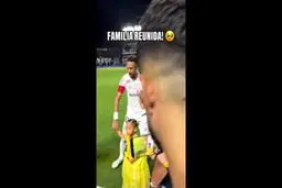 نیمار به همراه دخترش بعد از پایان برابر رمو+ ویدئو