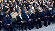 قائد الثورة الاسلامیة یستقبل أعضاء مجلس الشورى الاسلامی والرئیس المنتخب