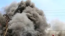 آتش سوزی انبار کارتن در آبادان