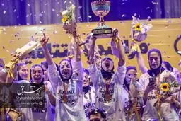 جشن قهرمانی لیگ برتر هندبال زنان 