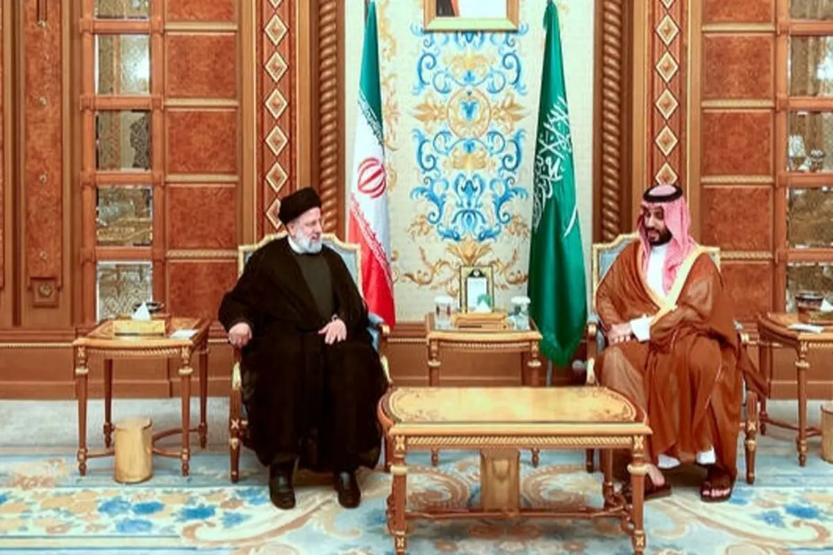 تصویری از مکانی که رئیسی و بن سلمان در آن دیدار کردند /عکس

