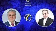 رایزنی وزرای خارجه ایران و پاکستان پیش از سفر رئیس جمهور
