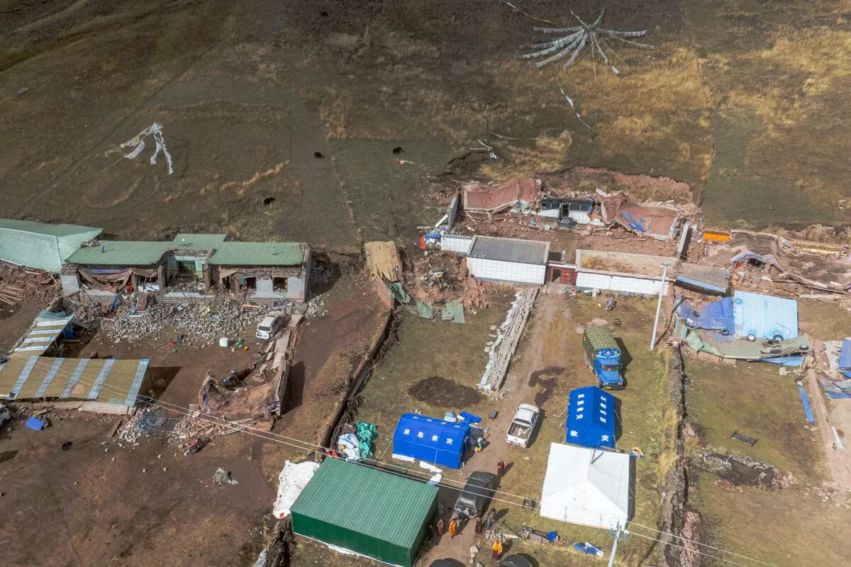 چین پس از زلزله ۷ ریشتری در تبت، سطح واکنش اضطراری را افزایش داد