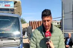 برپایی چادر عزا در زادگاه صابر کاظمی + ویدیو