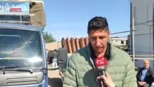 برپایی چادر عزا در زادگاه صابر کاظمی + ویدیو
