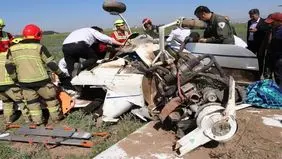 جزئیات سقوط هواپیمای آموزشی در قزوین+ عکس 