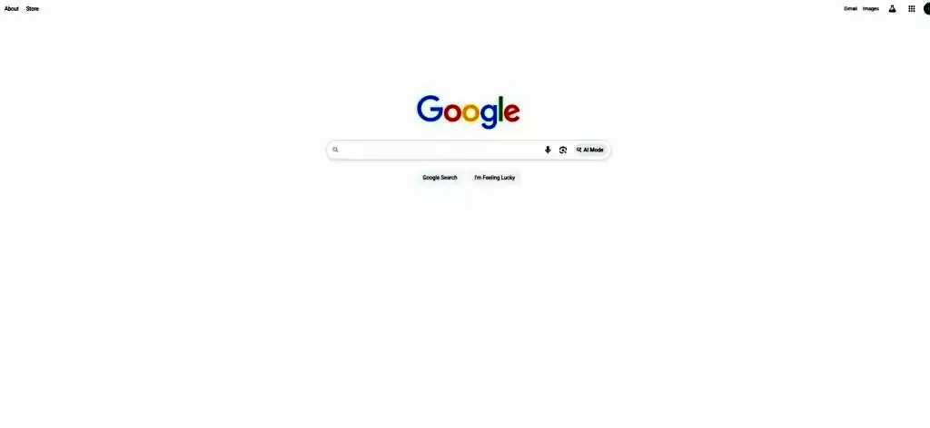 دکمه گوگل AI Mode