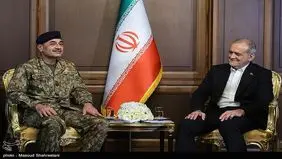 دیدار فرمانده ارتش پاکستان با رئیس جمهور