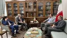 دیدار غریب آبادی با دو مقام نروژی و فرانسوی