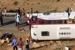 یک کشته و ۷ مصدوم در واژگونی خودروی زائران در عراق