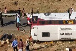 یک کشته و ۷ مصدوم در واژگونی خودروی زائران در عراق