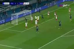 گل اول پاری سن ژرمن به موناکو+ ویدئو