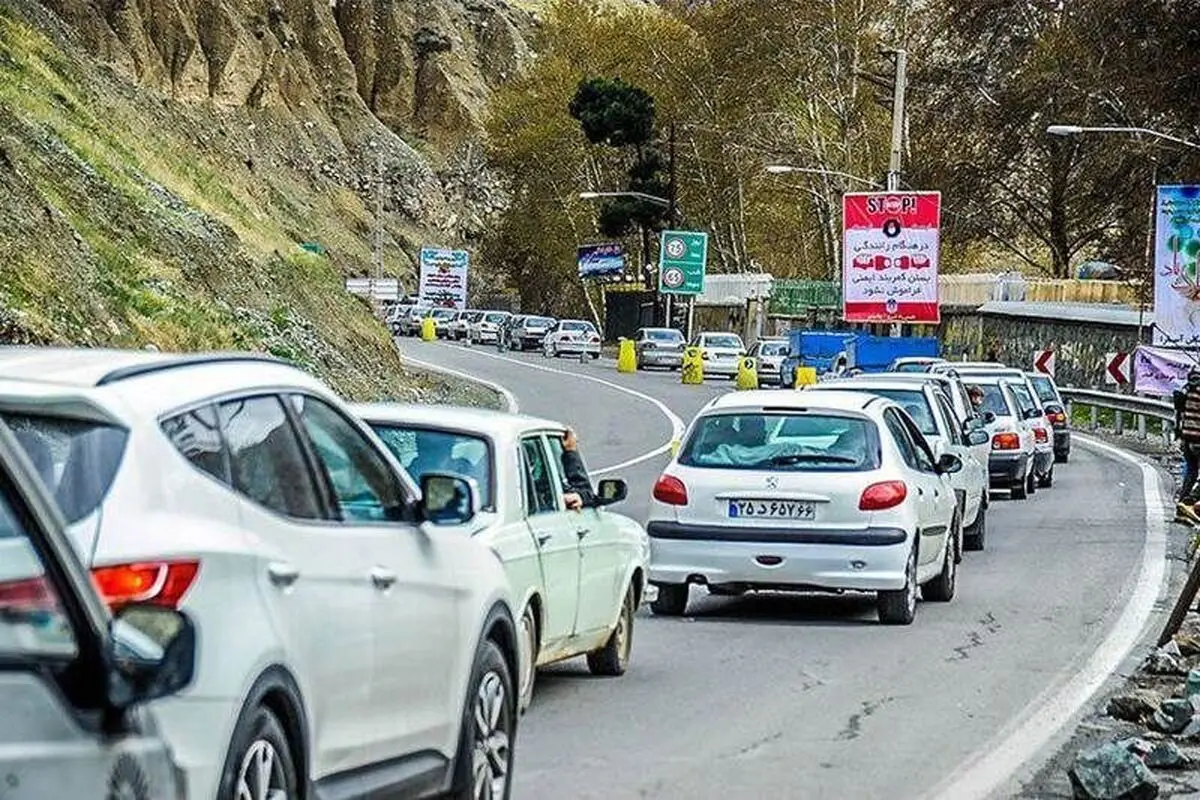 جاده چالوس در سیزده‌بدر یکطرفه شد