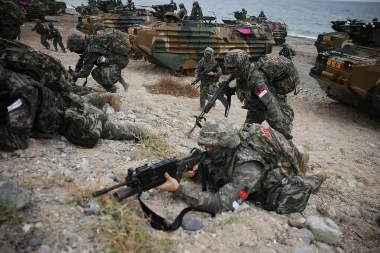 لغو رزمایش مشترک دریایی آمریکا با کره جنوبی به دلیل جنگ با ایران