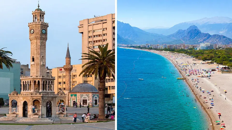 مقایسه شهرهای ازمیر و آنتالیا برای سفر