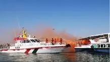 غرق قارب رکاب قبالة الخلیج الفارسی ونجاة راکبیه