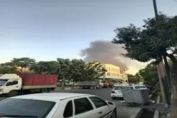 تصویری جدید از آتش‌سوزی جنوب تهران+ویدئو