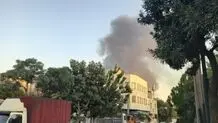 تصویری جدید از آتش‌سوزی جنوب تهران+ویدئو