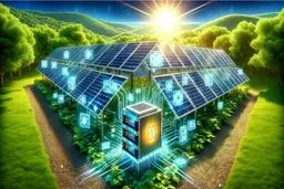 امکان استفاده از برق ۲۴ ساعته برای استخراج رمزارز با احداث نیروگاه خورشیدی