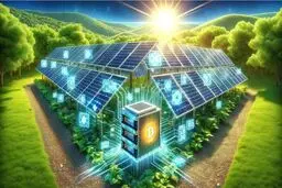 امکان استفاده از برق ۲۴ ساعته برای استخراج رمزارز با احداث نیروگاه خورشیدی