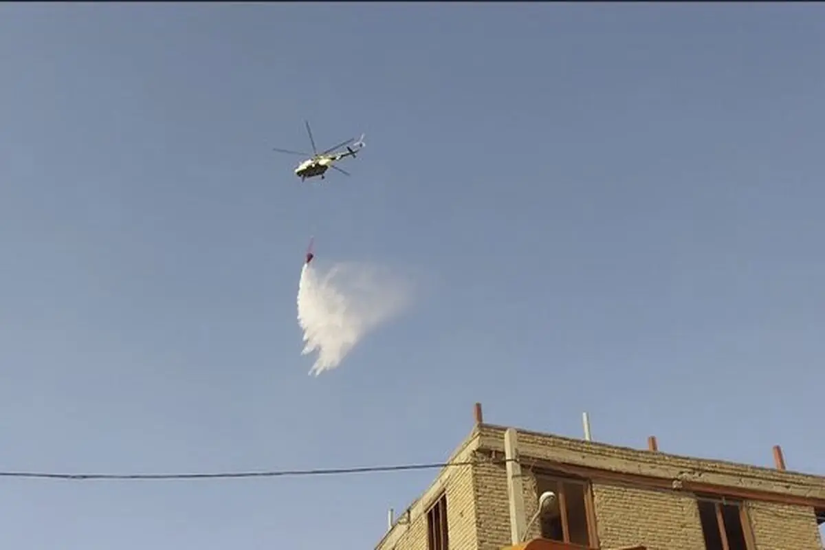 آتش‌سوزی ۳ کارخانه در جاده دماوند