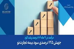 جهش 125 درصدی سود بیمه تجارت‌نو
