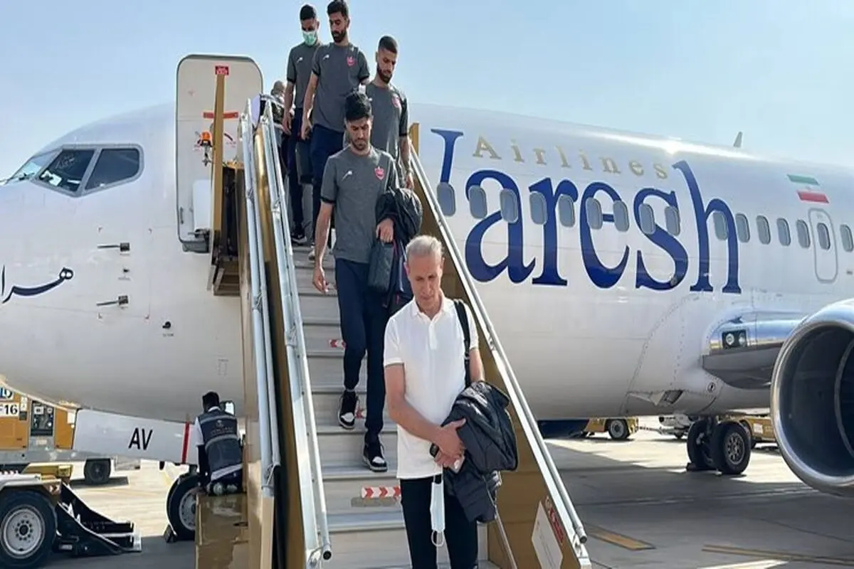 فریق برسبولیس الایرانی یصل الریاض للقاء فریق النصر السعودی