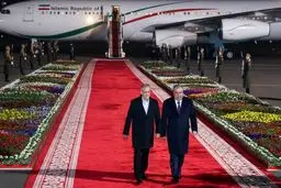 پزشکیان وارد شهر دوشنبه پایتخت تاجیکستان شد
