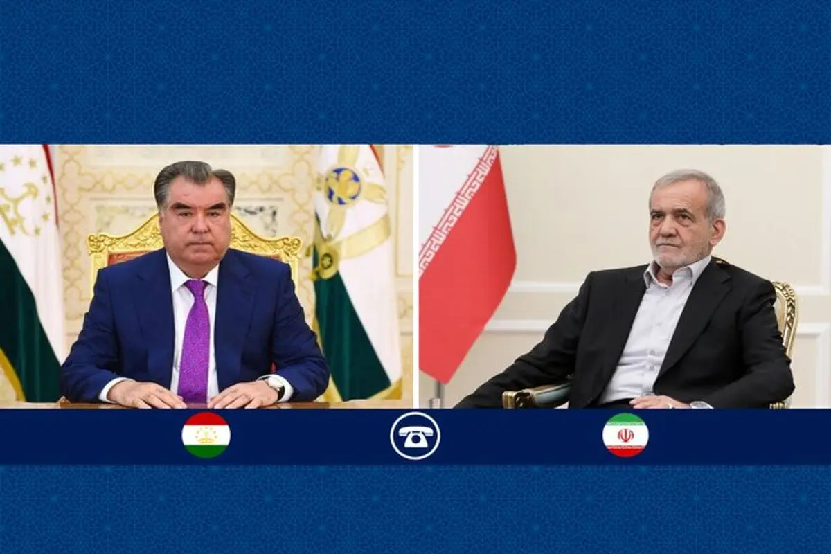گفتگوی پزشکیان با رئیس جمهوری تاجیکستان