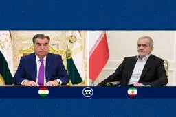 گفتگوی پزشکیان با رئیس جمهوری تاجیکستان