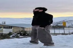 ماشاریپوف در برف ایران+ عکس