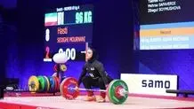 اولین طلای دختران جوان وزنه‌برداری ایران در تاشکند