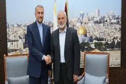 دیدار امیرعبداللهیان با اسماعیل هنیه در قطر
