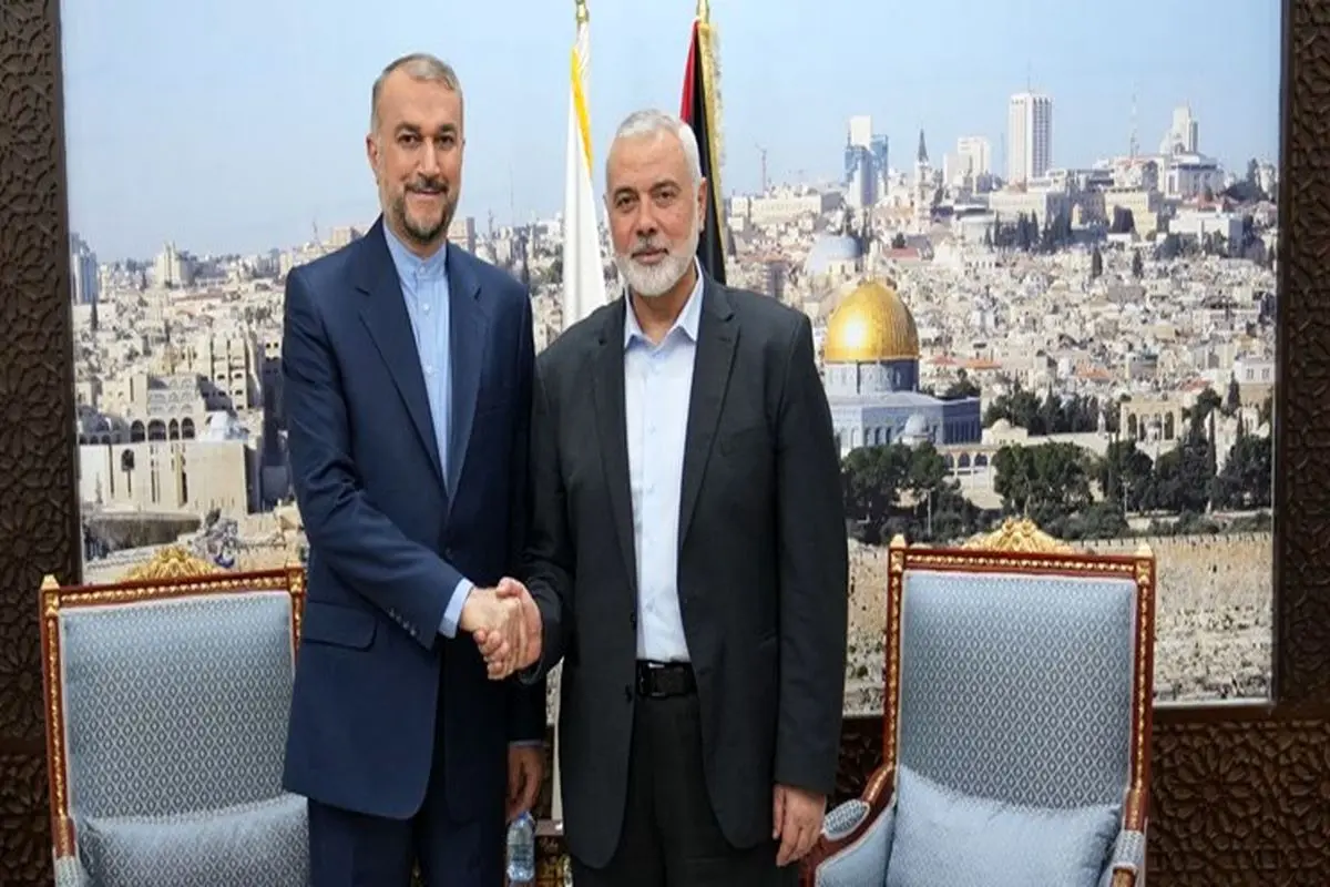 دیدار امیرعبداللهیان با اسماعیل هنیه در قطر