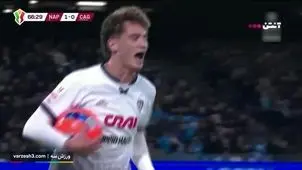 گل اول کالیاری به ناپولی+ ویدئو