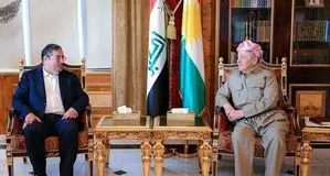 هیأت ایرانی در اقلیم کردستان؛ گفت‌وگوی نزدیک با مسعود بارزانی