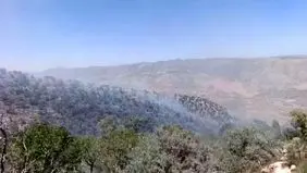 آتش ارتفاعات سریوان گیلانغرب را فرا گرفت