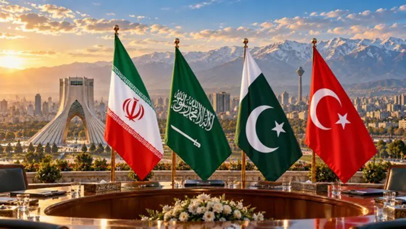 آغاز نشست چهارجانبه ایران، پاکستان، ترکیه، عربستان در تهران