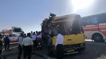 دو تصویر دلخراش از تصادف اتوبوس دانشجویان در جاده سمنان + عکس