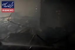 آتش سوزی یک برج نیمه‌کاره در انتهای بزرگراه همدانی / آتش مهار شد + ویدیو