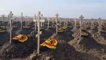 تخریب گورستان سربازان واگنر پس از مرگ پریگوژین/ ویدئو

