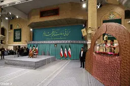 شوخی جالب و متفاوت رهبر انقلاب با حسین رضازاده/ عکس

