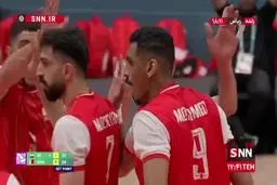پایان ست دوم دیدار والیبال ایران برابر بحرین/ ایران 1 -  بحرین 1