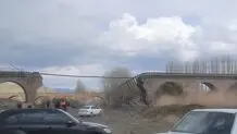 حمله هوایی دشمن آمریکایی-صهیونی به پل راه‌آهن زنجان - میانه